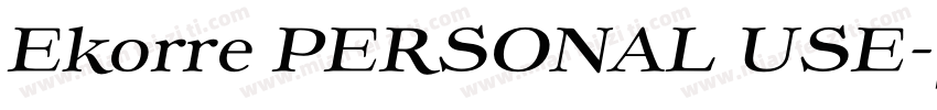 Ekorre PERSONAL USE字体转换